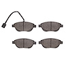 1310-1618-09 3000-Series Ceramic Brake Pads & Hardware Kit, 2007-2013 Mopar, Position: Front