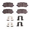 1310-1698-02 3000-Series Ceramic Brake Pads & Hardware Kit, Fits Select Acura/Honda, Position: Rear - image 1