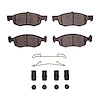 1310-1906-01 3000-Series Ceramic Brake Pads & Hardware Kit, 2015-2018 Mopar, Position: Front