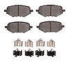 1310-2116-01 3000-Series Ceramic Brake Pads & Hardware Kit, Fits Select Acura/Honda, Position: Rear - image 1