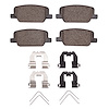 1310-2199-01 3000-Series Ceramic Brake Pads & Hardware Kit, Fits Select Kia/Hyundai/Genesis, Position: Rear - image 1