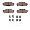 1310-2208-01 3000-Series Ceramic Brake Pads & Hardware Kit, Fits Select Ford/Lincoln/Mercury/Mazda, Position: Rear - image 1