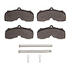 1311-0003-02 3000-Series Semi-Metallic Brake Pads & Hardware Kit, 1967-1968 GM, Position: Front - image 1