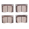 1311-0004-00 3000-Series Semi-Metallic Brake Pads, 1958-1989 Multiple Makes/Models, Position: Front