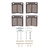 1311-0041-01 3000-Series Semi-Metallic Brake Pads & Hardware Kit, 1970-1982 Multiple Makes/Models, Position: Front
