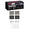 1311-0044-02 3000-Series Semi-Metallic Brake Pads & Hardware Kit, 1967-1987 Volvo, Position: Rear