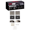 1311-0044-03 3000-Series Semi-Metallic Brake Pads & Hardware Kit, 1971-1973 Mopar, Position: Front - image 1