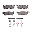1311-0052-01 3000-Series Semi-Metallic Brake Pads & Hardware Kit, 1967-2002 GM, Position: Front