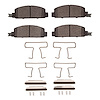 1311-0134-01 3000-Series Semi-Metallic Brake Pads & Hardware Kit, 1976-1980 GM, Position: Front - image 1