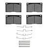 1311-0135-01 3000-Series Semi-Metallic Brake Pads & Hardware Kit, 1973-1997 Jaguar, Position: Front