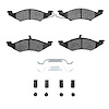 1311-0257-02 3000-Series Semi-Metallic Brake Pads & Hardware Kit, 1983-1983 Ford/Lincoln/Mercury/Mazda, Position: Front - image 1