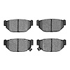 1311-0314-00 3000-Series Semi-Metallic Brake Pads, 1985-1991 Subaru, Position: Rear - image 1