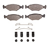 1311-0350-01 3000-Series Semi-Metallic Brake Pads & Hardware Kit, 1987-1993 Audi/Volkswagen, Position: Front - image 1
