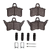 1311-0386-01 3000-Series Semi-Metallic Brake Pads & Hardware Kit, 1988-1990 Mopar, Position: Rear - image 1