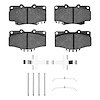1311-0436-01 3000-Series Semi-Metallic Brake Pads & Hardware Kit, 1995-2004 Lexus/Toyota/Scion, Position: Front - image 1