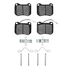 1311-0455-01 3000-Series Semi-Metallic Brake Pads & Hardware Kit, 1977-1989 Peugeot, Position: Front