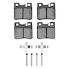 1311-0495-02 3000-Series Semi-Metallic Brake Pads & Hardware Kit, 1987-2000 Mercedes-Benz, Position: Rear - image 1