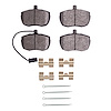 1311-0519-01 3000-Series Semi-Metallic Brake Pads & Hardware Kit, 1987-1989 Land Rover, Position: Front - image 1