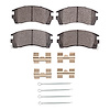 1311-0519-11 3000-Series Semi-Metallic Brake Pads & Hardware Kit, 1974-1974 Land Rover, Position: Front - image 1