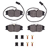 1311-0590-01 3000-Series Semi-Metallic Brake Pads & Hardware Kit, 1994-1995 Alfa Romeo, Position: Front - image 1