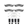 1311-0655-02 3000-Series Semi-Metallic Brake Pads & Hardware Kit, 1995-2007 Ford/Lincoln/Mercury/Mazda, Position: Front - image 1