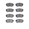 1311-0735-00 3000-Series Semi-Metallic Brake Pads, 1995-2005 Mitsubishi Fuso, Position: Fr - image 1