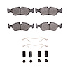 1311-0796-01 3000-Series Semi-Metallic Brake Pads & Hardware Kit, 1999-2002 GM, Position: Front - image 1