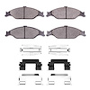 1311-0804-01 3000-Series Semi-Metallic Brake Pads & Hardware Kit, 1999-2004 Ford/Lincoln/Mercury/Mazda, Position: Front - image 1