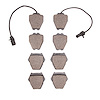 1311-0839-00 3000-Series Semi-Metallic Brake Pads, 1999-2005 Audi/Volkswagen, Position: Front - image 1