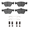 1311-0853-11 3000-Series Semi-Metallic Brake Pads & Hardware Kit, 2004-2009 Mercedes-Benz, Position: Front - image 1