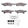 1311-0934-01 3000-Series Semi-Metallic Brake Pads & Hardware Kit, 2002-2006 Ford/Lincoln/Mercury/Mazda, Position: Front - image 1