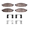 1311-0953-01 3000-Series Semi-Metallic Brake Pads & Hardware Kit, 2003-2005 Ford/Lincoln/Mercury/Mazda, Position: Front - image 1