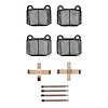 1311-0961-02 3000-Series Semi-Metallic Brake Pads & Hardware Kit, 2003-2006 Mitsubishi, Position: Rear - image 1