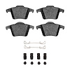1311-0980-01 3000-Series Semi-Metallic Brake Pads & Hardware Kit, 2003-2014 Volvo, Position: Rear - image 1