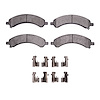 1311-0989-01 3000-Series Semi-Metallic Brake Pads & Hardware Kit, 2003-2008 GM, Position: Rear - image 1