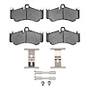 1311-0991-01 3000-Series Semi-Metallic Brake Pads & Hardware Kit, 2002-2013 Porsche, Position: Rear,Front - image 1