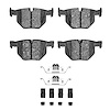 1311-1042-01 3000-Series Semi-Metallic Brake Pads & Hardware Kit, 2007-2019 BMW, Position: Rear - image 1