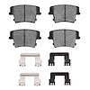 1311-1057-12 3000-Series Semi-Metallic Brake Pads & Hardware Kit, 2006-2014 Mopar, Position: Rear - image 1