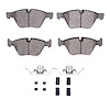 1311-1061-11 3000-Series Semi-Metallic Brake Pads & Hardware Kit, 2007-2013 BMW, Position: Front