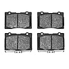 1311-1091-00 3000-Series Semi-Metallic Brake Pads, 2005-2012 Acura/Honda, Position: Front - image 1