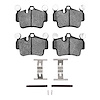 1311-1135-03 3000-Series Semi-Metallic Brake Pads & Hardware Kit, 2006-2012 Porsche, Position: Rear - image 1
