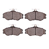 1311-1137-00 3000-Series Semi-Metallic Brake Pads, 2003-2005 Mopar, Position: Front