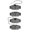 1311-1145-09 3000-Series Semi-Metallic Brake Pads & Hardware Kit, 2002-2010 Renault, Position: Front - image 1