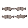1311-1196-09 3000-Series Semi-Metallic Brake Pads & Hardware Kit, 1996-2004 Ford/Lincoln/Mercury/Mazda, Position: Front