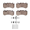 1311-1291-01 3000-Series Semi-Metallic Brake Pads & Hardware Kit, Fits Select Multiple Makes/Models, Position: Front