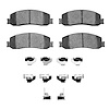1311-1333-01 3000-Series Semi-Metallic Brake Pads & Hardware Kit, 2010-2012 Ford/Lincoln/Mercury/Mazda, Position: Front - image 1