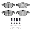 1311-1341-11 3000-Series Semi-Metallic Brake Pads & Hardware Kit, 2009-2015 Mercedes-Benz, Position: Rear
