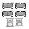 1311-1350-01 3000-Series Semi-Metallic Brake Pads & Hardware Kit, 2008-2010 Multiple Makes/Models, Position: Rear - image 1