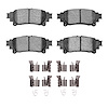 1311-1391-01 3000-Series Semi-Metallic Brake Pads & Hardware Kit, 2010-2020 Lexus/Toyota/Scion, Position: Rear - image 1