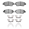 1311-1394-01 3000-Series Semi-Metallic Brake Pads & Hardware Kit, 2009-2020 Acura/Honda, Position: Front - image 1